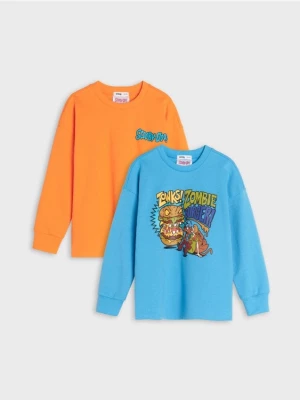Sinsay - Bluzy Scooby- Doo 2 pack - pomarańczowy