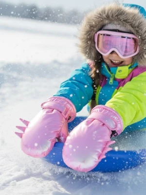 Sinsay - Błyszczące rękawiczki jednopalczaste z elementami 3D - wielobarwny