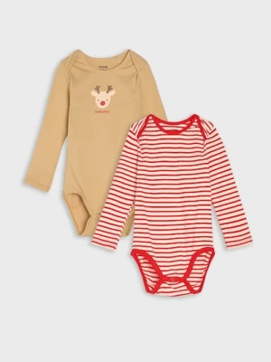 Sinsay - Body 2 pack - kremowy