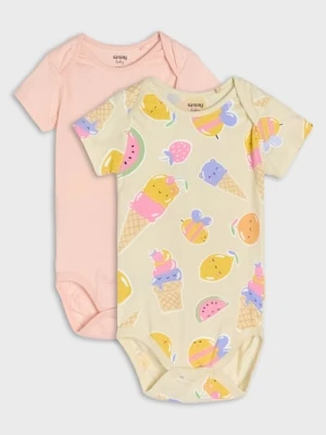 Sinsay - Body 2 pack - kremowy