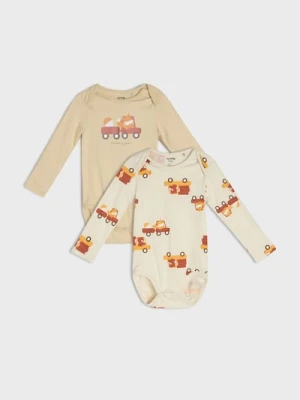 Sinsay - Body 2 pack - kremowy