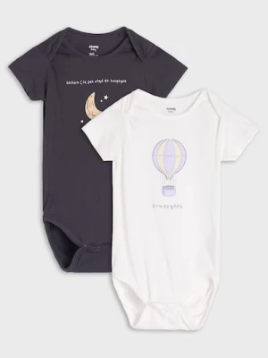 Zdjęcie produktu Sinsay - Body 2 pack - kremowy