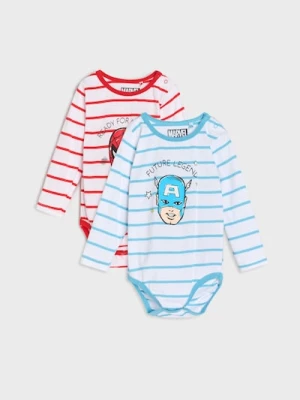 Sinsay - Body 2 pack Marvel Comics - biały