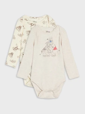 Sinsay - Body 2 pack Winnie the Pooh - kremowy