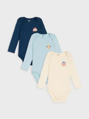 Sinsay - Body 3 pack - kremowy