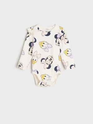 Sinsay - Body Myszka Minnie - kremowy