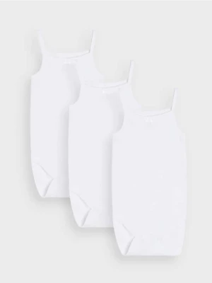 Sinsay - Body na ramiączkach 3 pack - biały