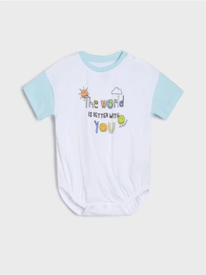 Sinsay - Body oversize SmileyWorld® - biały