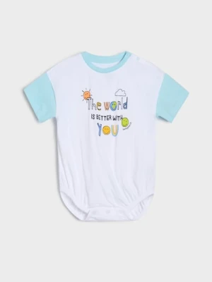 Sinsay - Body oversize SmileyWorld® - biały