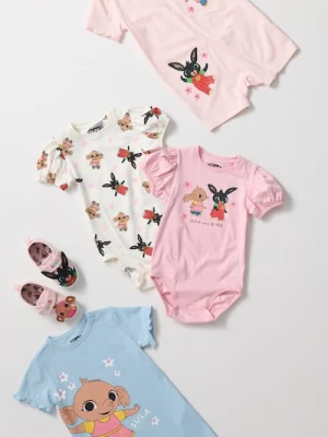 Sinsay - Body z bufiastymi rękawami 2 pack Bing - beżowy