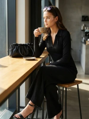 Zdjęcie produktu Sinsay - Body z domieszką wiskozy - czarny