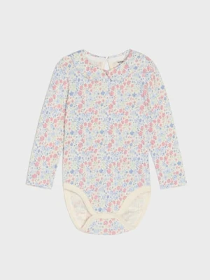 Sinsay - Body z kołnierzykiem - kremowy