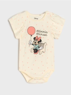 Zdjęcie produktu Sinsay - Body z nadrukiem Minnie Mouse - kremowy