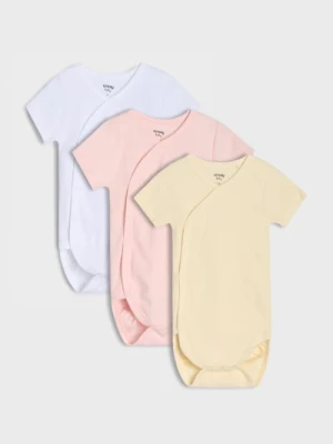 Sinsay - Body z prążkowanej dzianiny 3 pack - biały