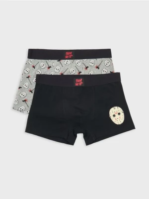 Sinsay - Bokserki classic ze wzorkiem Friday the 13th 2 pack - wielobarwny