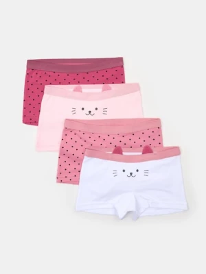 Sinsay - Bokserki z elementami 3D 4 pack - wielobarwny