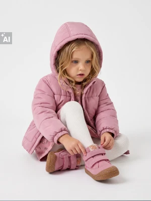 Sinsay - Botki barefoot z wkładką ze skóry - fioletowy