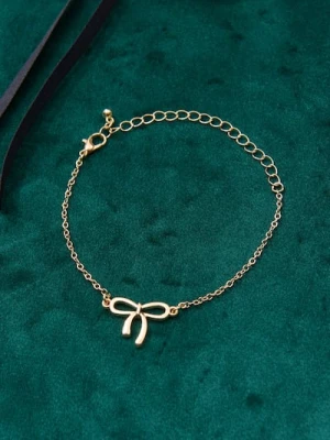 Sinsay - Bransoletka z zawieszką w kształcie kokardy - złoty