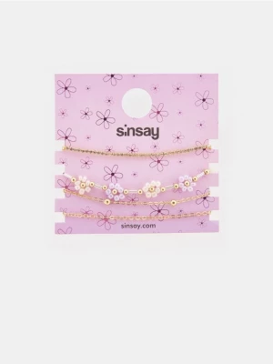 Sinsay - Bransoletki 4 pack - złoty