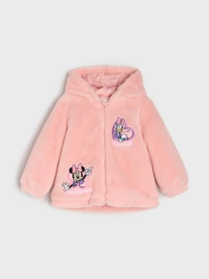 Sinsay - Ciepła kurtka z kapturem Minnie Mouse - różowy