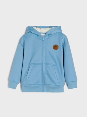 Sinsay - Cieplejsza bluza z kapturem Active - szary