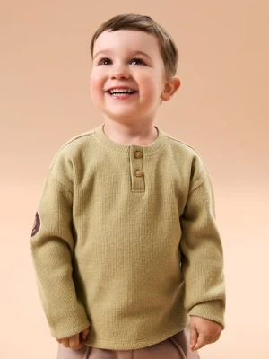 Sinsay - Cieplejsza koszulka z długimi rękawami - zielony