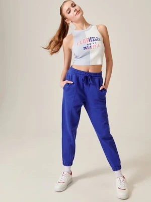 Sinsay - Crop top z nadrukiem - wielobarwny