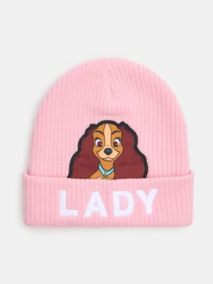 Sinsay - Czapka beanie Lady and the Tramp - różowy