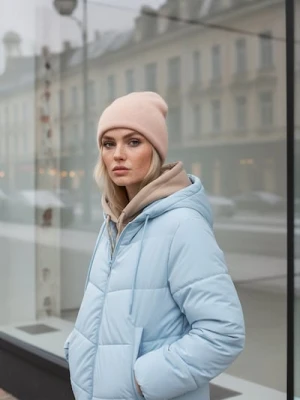 Sinsay - Czapka beanie z domieszką wełny - beżowy