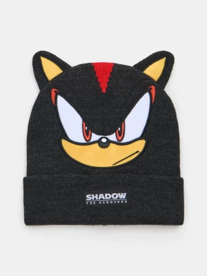 Sinsay - Czapka beanie z elementami 3D Sonic the Hedgehog - szary