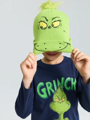 Sinsay - Czapka beanie z haftem Grinch - zielony