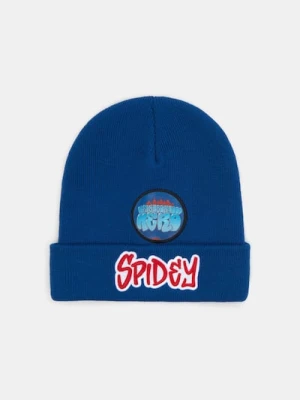 Sinsay - Czapka beanie z haftowanym napisem Spider-Man - granatowy