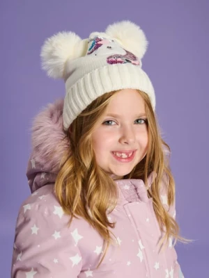 Sinsay - Czapka beanie z jednorożcem - kremowy
