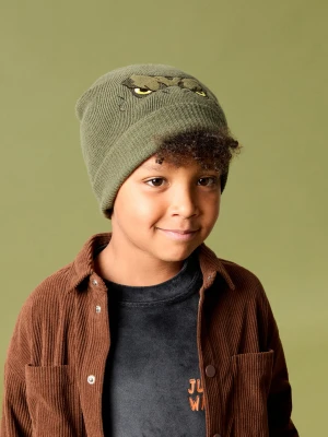 Sinsay - Czapka beanie z motywem smoka - khaki