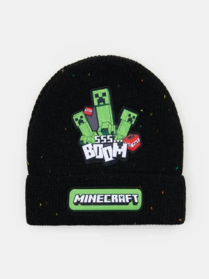 Sinsay - Czapka beanie z naszywką Minecraft - czarny