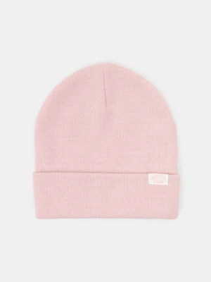 Sinsay - Czapka beanie z naszywką - różowy
