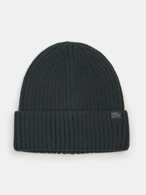 Sinsay - Czapka beanie z naszywką - szary
