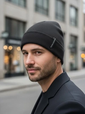 Sinsay - Czapka beanie z wiskozą - czarny