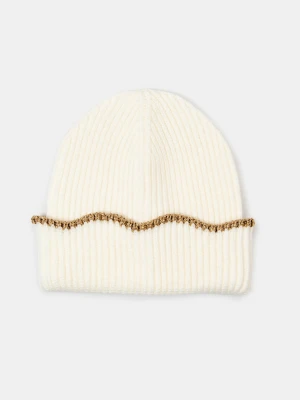 Sinsay - Czapka beanie z wiskozą - kremowy
