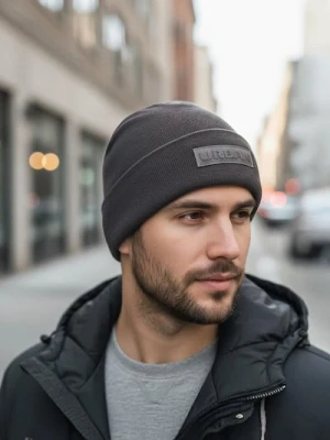 Sinsay - Czapka beanie z wiskozą - szary