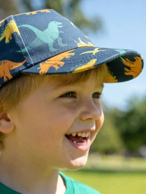 Sinsay - Czapka bejsbolówka z motywem dinozaurów - granatowy