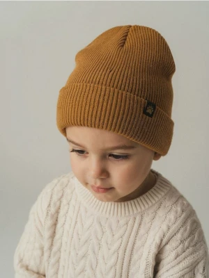 Sinsay - Czapka w prążek - żółty