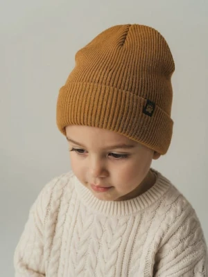 Sinsay - Czapka w prążek - żółty