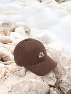 Sinsay - Czapka z daszkiem - brązowy