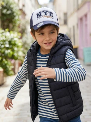 Sinsay - Czapka z daszkiem NYC z haftem - granatowy