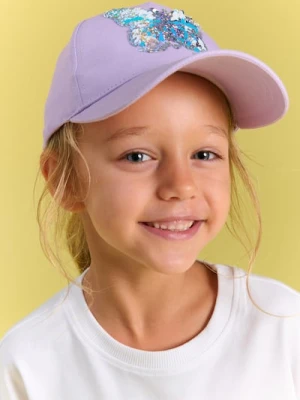 Sinsay - Czapka z daszkiem z cekinami - fioletowy