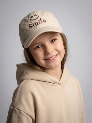 Sinsay - Czapka z daszkiem z haftem - beżowy