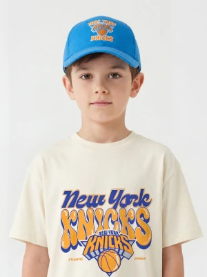 Sinsay - Czapka z daszkiem z haftem New York Knicks NBA - niebieski