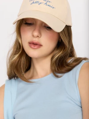 Sinsay - Czapka z daszkiem z haftowanym napisem Ocean Air Salty Hair - szary
