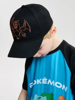 Sinsay - Czapka z daszkiem z nadrukiem Pokemon - czarny